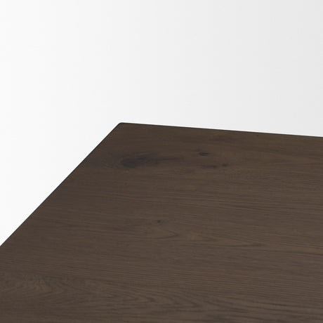Belford 6-Drawer Dark Brown Oak Wood Dresser by Mercana at Eve Furniture