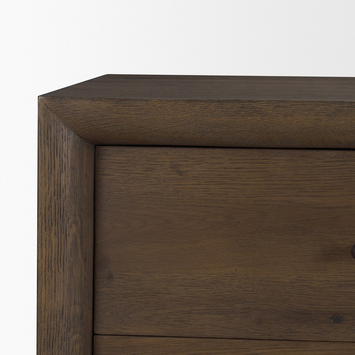 Belford 6-Drawer Dark Brown Oak Wood Dresser by Mercana at Eve Furniture