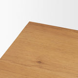 Belford 6-Drawer Light Brown Oak Wood Dresser by Mercana at Eve Furniture