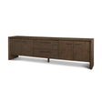 Belford Dark Brown Oak Wood Media Console by Mercana at Eve Furniture