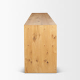 Belford Light Brown Oak Wood Media Console by Mercana at Eve Furniture