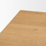 Belford Light Brown Oak Wood Media Console by Mercana at Eve Furniture