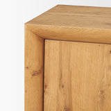 Belford Light Brown Oak Wood Media Console by Mercana at Eve Furniture