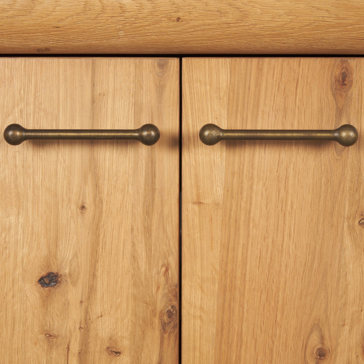 Belford Light Brown Oak Wood Media Console by Mercana at Eve Furniture