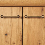 Belford Light Brown Oak Wood Media Console by Mercana at Eve Furniture