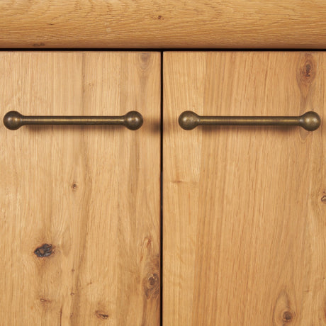 Belford Light Brown Oak Wood Media Console by Mercana at Eve Furniture