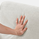 Belfort Beige Loveseat and Chair by Homelegance at Eve Furniture