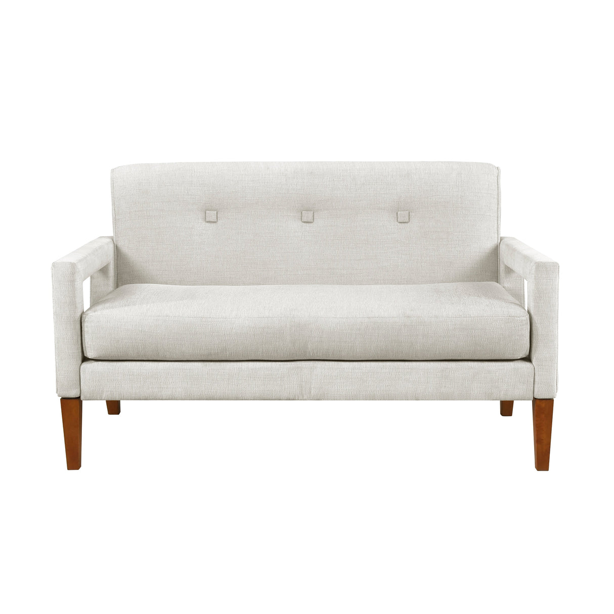 Belfort Beige Loveseat and Chair by Homelegance at Eve Furniture