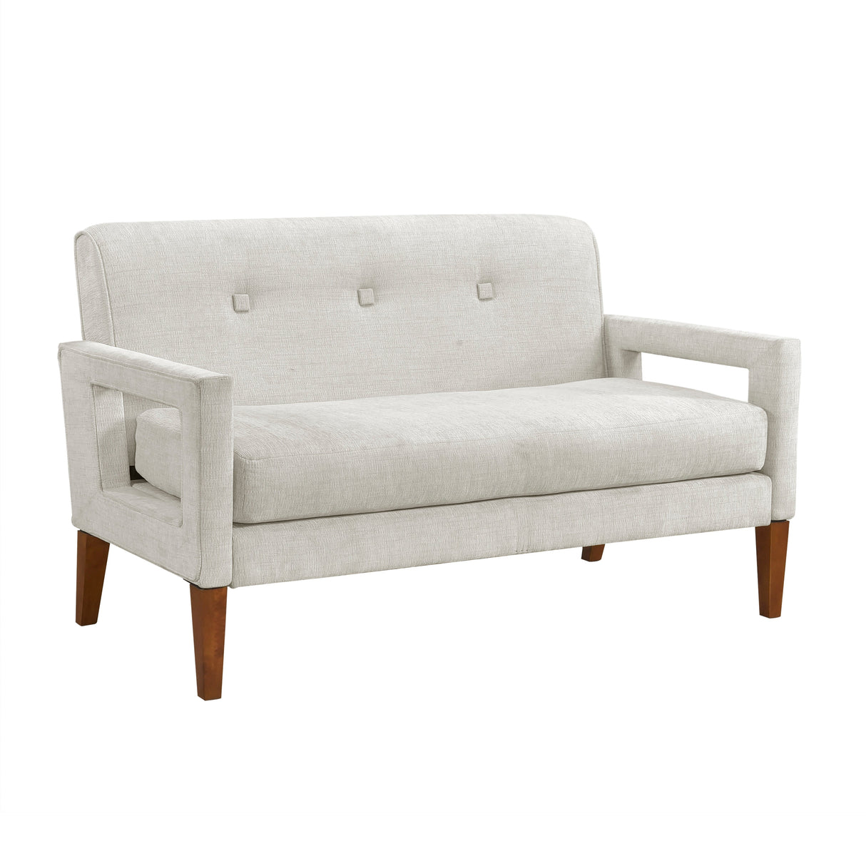 Belfort Beige Loveseat and Chair by Homelegance at Eve Furniture