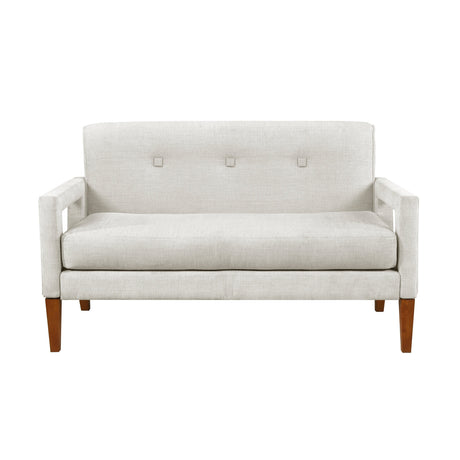 Belfort Beige Loveseat and Chair by Homelegance at Eve Furniture