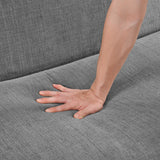 Belfort Gray Loveseat and Chair by Homelegance at Eve Furniture