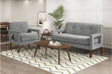 Belfort Gray Loveseat and Chair by Homelegance at Eve Furniture