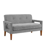Belfort Gray Loveseat and Chair by Homelegance at Eve Furniture