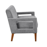 Belfort Gray Loveseat and Chair by Homelegance at Eve Furniture