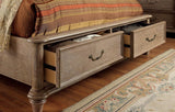 Belgrade Rustic Natural Tone Queen Storage Platform Bed by Furniture of America at Eve Furniture
