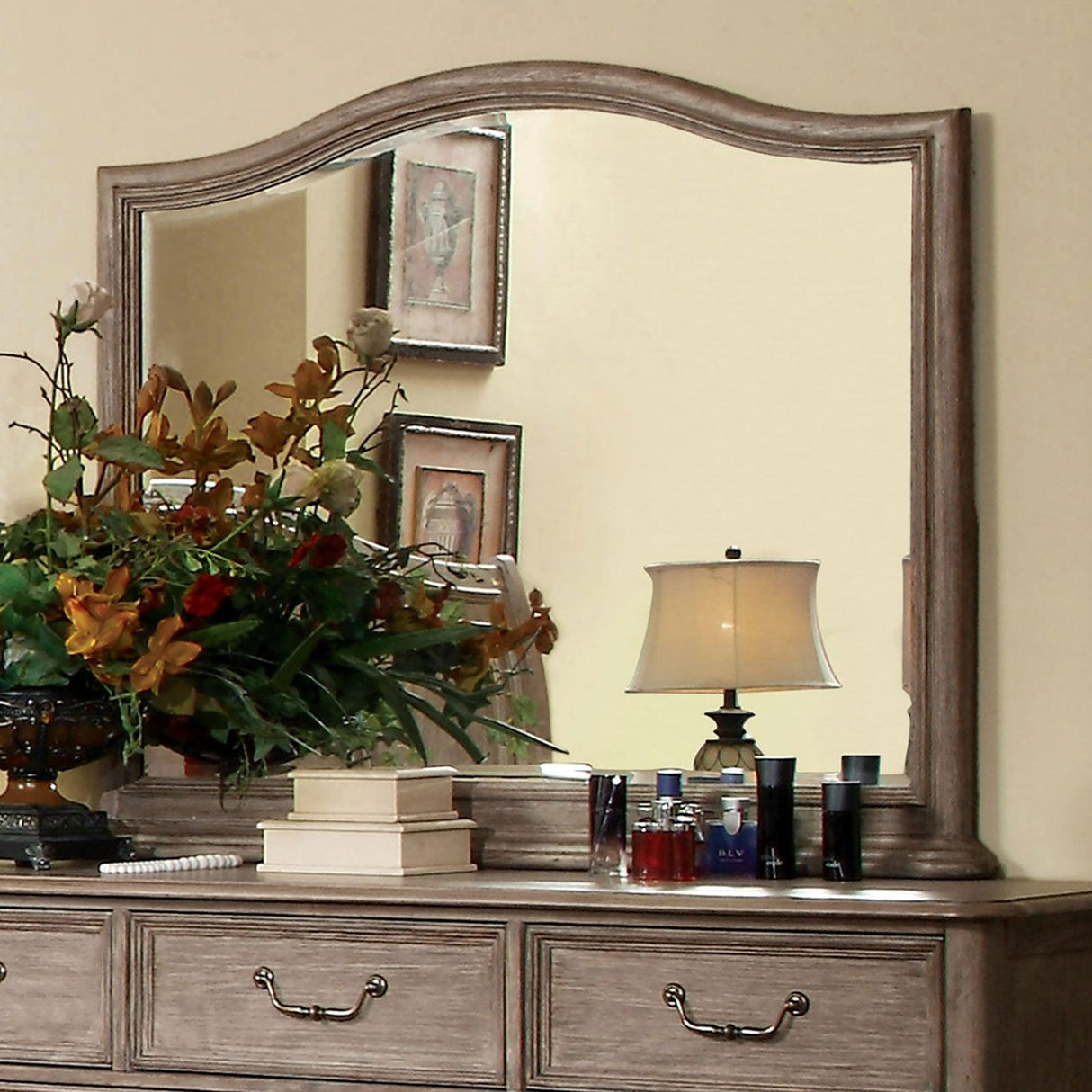 Belgrade Rustic Natural Mirror by Furniture of America at Eve Furniture