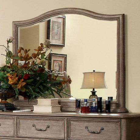 Belgrade Rustic Natural Mirror by Furniture of America at Eve Furniture