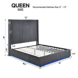 Belinda Grey King Platform Bed by New Era Innovations at Eve Furniture