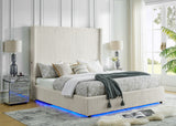 Belinda White King Platform Bed by New Era Innovations at Eve Furniture