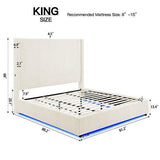 Belinda White King Platform Bed by New Era Innovations at Eve Furniture