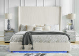 Belinda White King Platform Bed by New Era Innovations at Eve Furniture