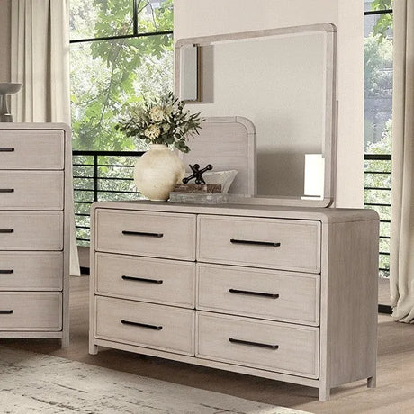 Belize Gray Fog 4-Piece Queen Bedroom Set by Furniture of America at Eve Furniture