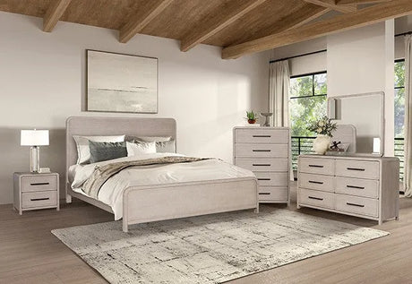 Belize Gray Fog 4-Piece Queen Bedroom Set by Furniture of America at Eve Furniture