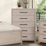 Belize Gray Fog 5-Piece Queen Bedroom Set by Furniture of America at Eve Furniture