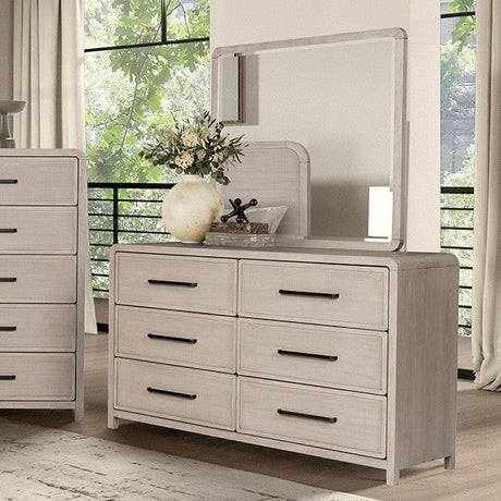 Belize Gray Fog 5-Piece Queen Bedroom Set by Furniture of America at Eve Furniture