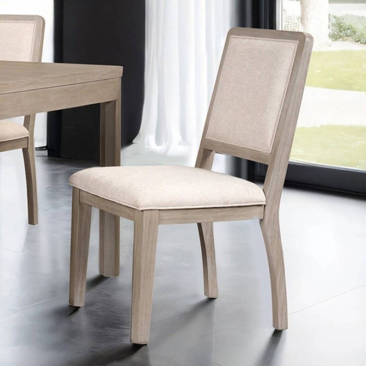 Belize Gray Fog 7-Piece Dining Table Set by Furniture of America at Eve Furniture