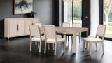 Belize Gray Fog 7-Piece Dining Table Set by Furniture of America at Eve Furniture
