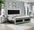 Bella Black Velvet Queen Bed by New Era Innovations at Eve Furniture