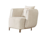 Bella Cream 3-pieces (Sofa & Loveseat & Chair) Livingroom Set by Furnia at Eve Furniture