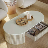 Bella Cream Large Storage Coffee Table by TOV Furniture at Eve Furniture