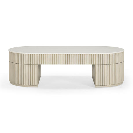 Bella Cream Large Storage Coffee Table by TOV Furniture at Eve Furniture