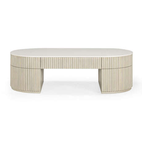 Bella Cream Large Storage Coffee Table by TOV Furniture at Eve Furniture