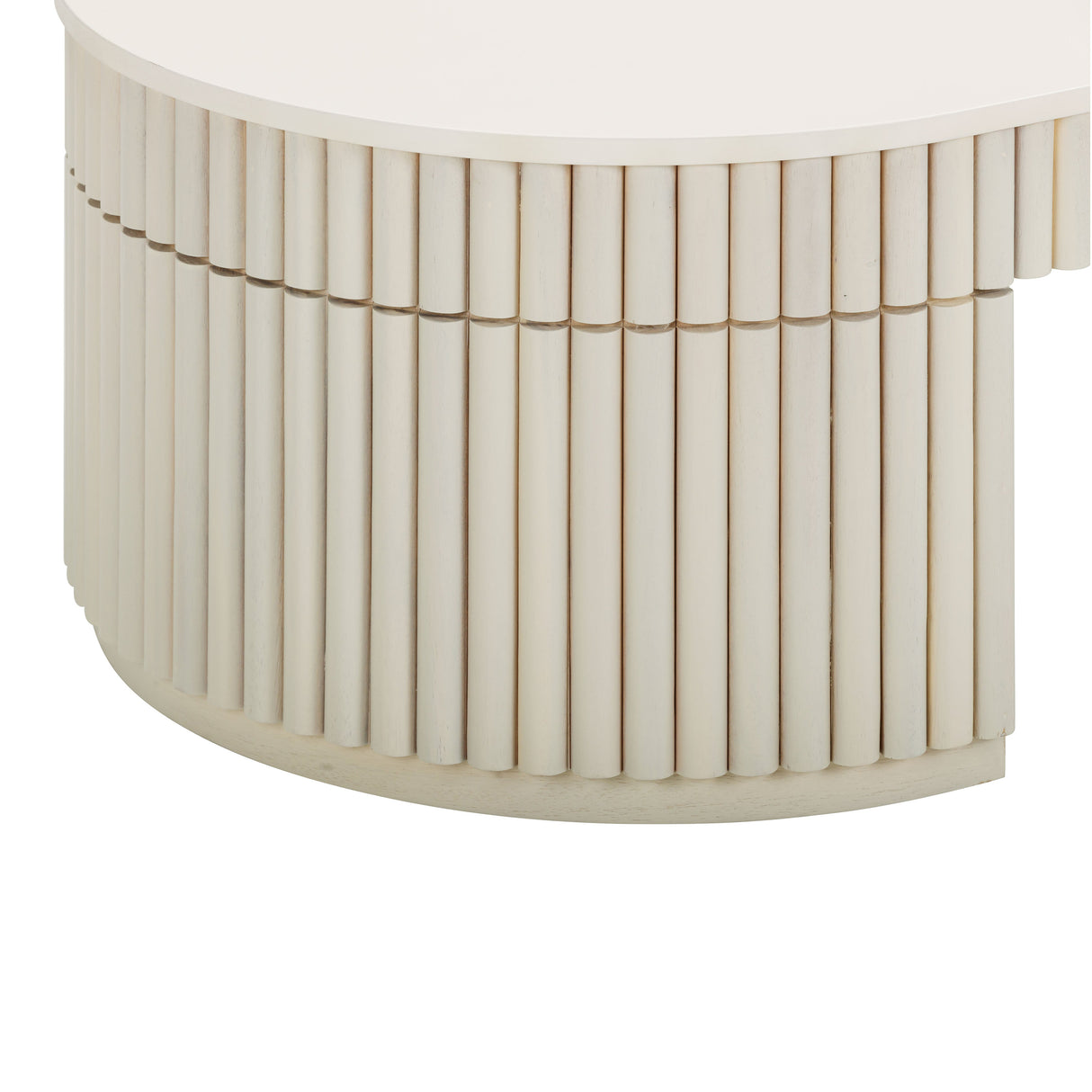 Bella Cream Oval Coffee Table by TOV Furniture at Eve Furniture