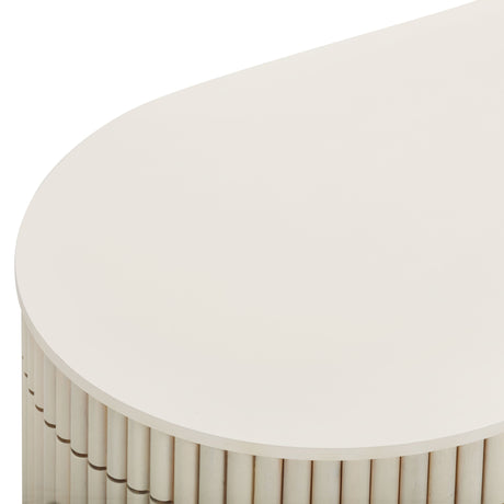 Bella Cream Oval Coffee Table by TOV Furniture at Eve Furniture