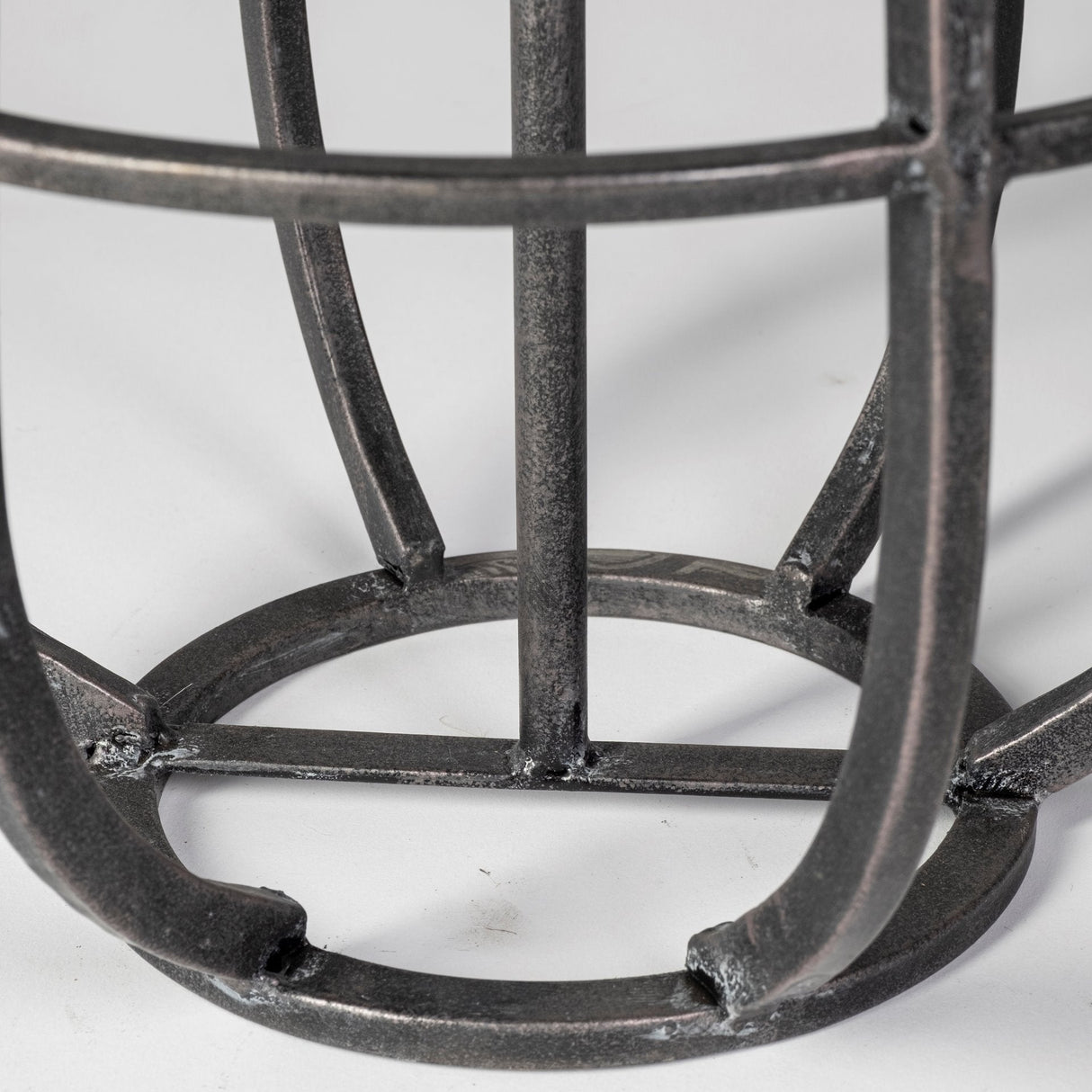 Bella Large Black Metal Cylindrical Cage Candle Holder Lantern by Mercana at Eve Furniture