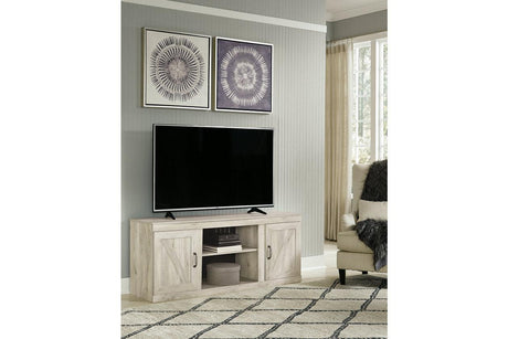 Bellaby Whitewash 4-Piece Entertainment Center by Ashley at Eve Furniture