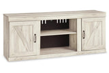 Bellaby Whitewash 4-Piece Entertainment Center by Ashley at Eve Furniture