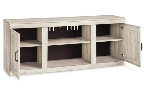 Bellaby Whitewash 4-Piece Entertainment Center by Ashley at Eve Furniture