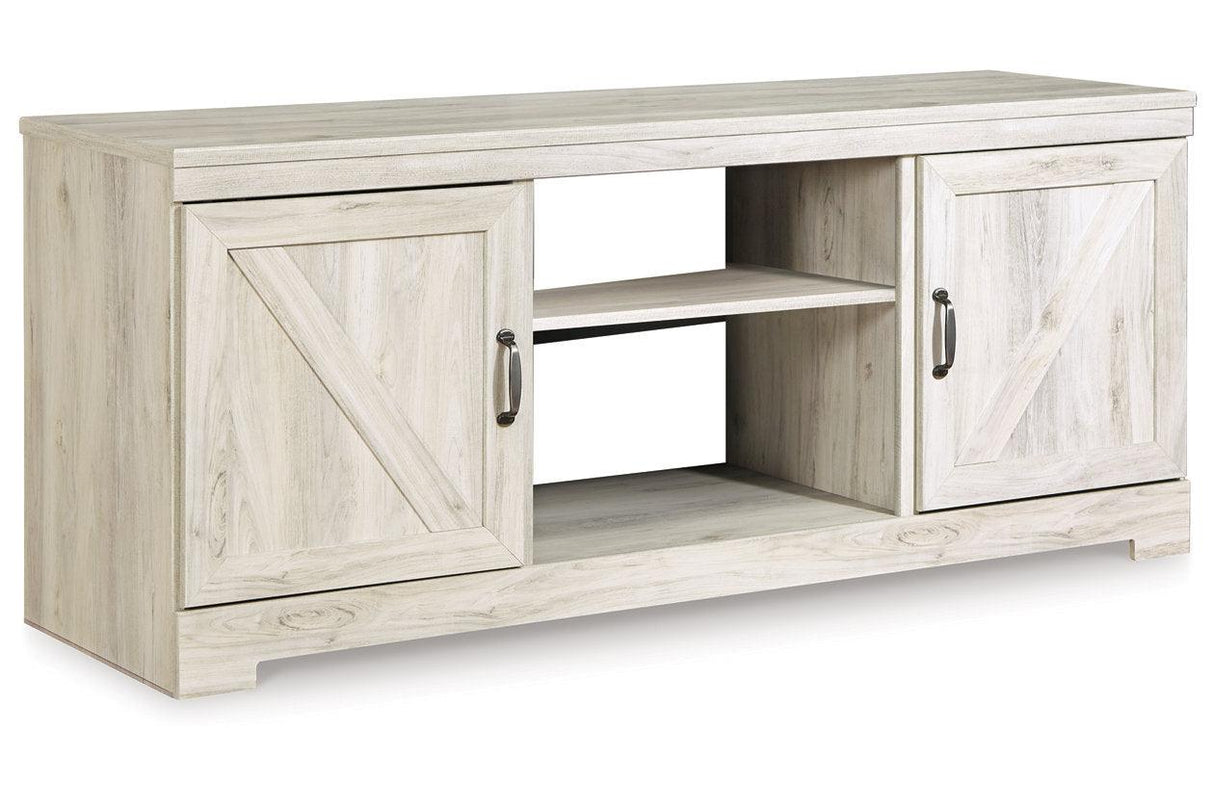 Bellaby Whitewash 4-Piece Entertainment Center by Ashley at Eve Furniture