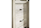 Bellaby Whitewash 4-Piece Entertainment Center with Electric Fireplace by Ashley at Eve Furniture