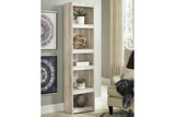 Bellaby Whitewash 4-Piece Entertainment Center with Electric Fireplace by Ashley at Eve Furniture