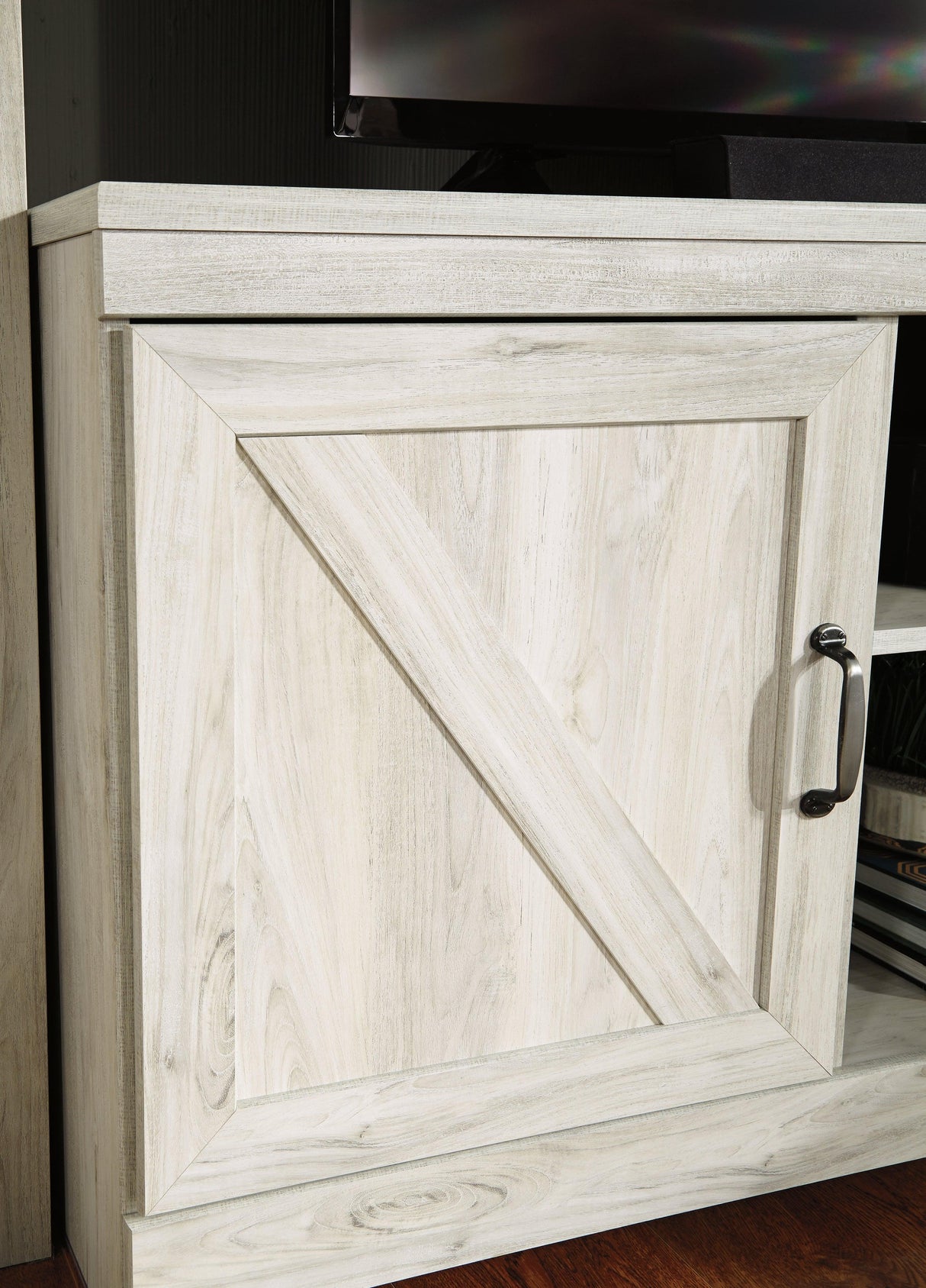 Bellaby Whitewash 63" TV Stand by Ashley at Eve Furniture
