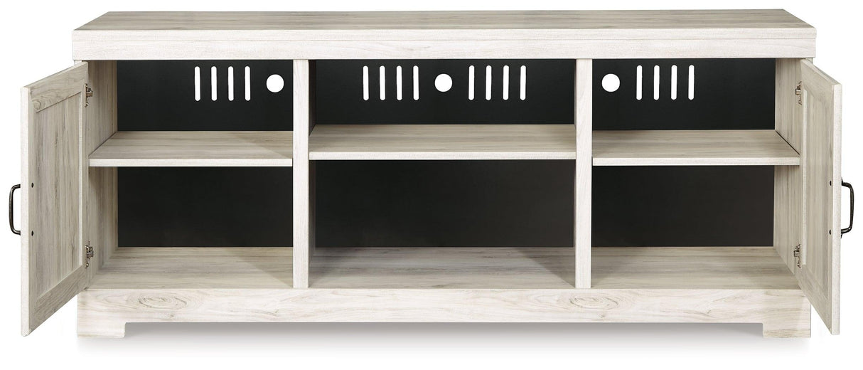 Bellaby Whitewash 63" TV Stand by Ashley at Eve Furniture
