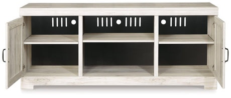 Bellaby Whitewash 63" TV Stand by Ashley at Eve Furniture