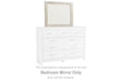 Bellaby Whitewash Bedroom Mirror (Mirror Only) by Ashley at Eve Furniture