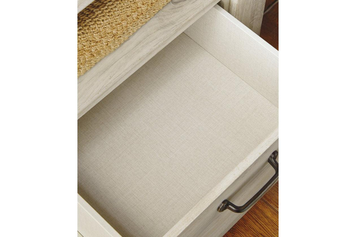 Bellaby Whitewash Dresser by Ashley at Eve Furniture